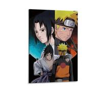 ckklik Naruto Sasuke - Impression murale - Décoration murale pour la maison - Animation japonaise - Cadeau pour les fans - Personnage coloré - Cadeau - 50,8 x 76,2 cm - Encadré