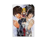 ckklik Poster d'anime - Décoration murale - Motif : Death Note - Pour les fans - Personnages lumineux et L - Décoration d'intérieur unique - Cadeau pour les amateurs d'anime - 20,3 x 30,5 cm - Sans