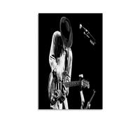 ckklik Poster de guitariste noir et blanc - Style vintage - Décoration murale - Cadeau pour les amateurs de musique - Décoration d'intérieur - 20,3 x 30,5 cm - Sans cadre