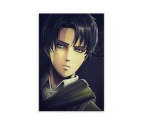 ckklik Poster de l'anime Levi Ackerman - L'Attaque des Titans - Idée cadeau unique pour les fans de style vintage - Décoration de chambre - 40,6 x 61 cm - Sans cadre