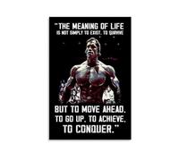 ckklik Poster de motivation avec citation « The Meaning of Life » - Décoration murale pour la maison, la salle de sport, la réalisation et la conquête - Cadeau unique pour les athlètes - 50,8 x 76,2