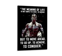 ckklik Poster de motivation avec citation « The Meaning of Life » - Décoration murale pour la maison, la salle de sport, le fitness, la réalisation et la conquête - Cadeau unique pour les athlètes