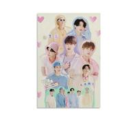 ckklik Poster imprimé BTS - Art mural coloré BTS - Décoration de groupe de musique dynamique K-Pop - Cadeau esthétique - Décoration murale unique pour les fans - 20,3 x 30,5 cm - Sans cadre