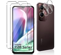 Ckl-2 Pièces Verre Trempé Pour Vivo Y28s/Vivo Y03,2 Pièces Caméra Arrière Protecteur,9h Dureté/Anti-Rayures/Sans Bulles/Ultra Résistant,Protection Écran