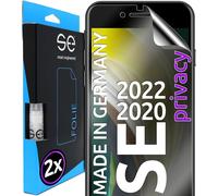 Ckl-2x Se® Film De Protection 3d Privacy Pour Apple Iphone Se 2020 / 2022,Auto-Réparateur,Compatible Empreinte & Faceid,Installation Sans Bulles,Résistant Aux Chocs Et Rayures,Fabriqué En Allema