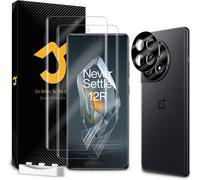 Ckl-Lot De 2 + 2 Films De Protection D'écran Pour Oneplus 12r [Non Verre],2 Films De Protection D'écran + 2 Protections Pour Appareil Photo,Empreintes Digitales,Auto-Guérison,Anti-Rayures