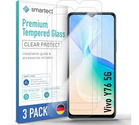Ckl-Verre Trempé [3 Pièces,Clear] Pour Vivo Y76 5g,Protecteur D'écran En Verre Hd Anti Rayures,Sans Bulles,Dureté 9h,0.3mm Ultra Transparent,Ultra Résistant