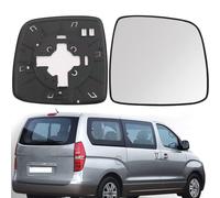 CKLS Verre de Rétroviseur Droite et Gauche Miroir Glace pour Hyundai H1 H-1 Grand Starex iMAX iLOAD TQ (08-18), Porte Rétroviseur Verre Blanc Chauffé,Right 1pcs
