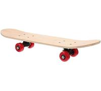 CKNMEERSA Planche de skateboard vierge en bois brut avec roulettes, 60 x 15 cm, 7 plis, duromètre 100A, roues en polyuréthane, 5 cm