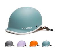 Ckorison Casque de vélo pour adulte homme et femme, casque de vélo pour les trajets quotidiens, le vélo de route, le patinage avec cadran réglable, taille 56-61 cm (turquoise)