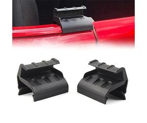 CKPEOR 2 PCS Soft Top Arrière Fenêtre Clips De Retenue Supports De Hayon Bar Titulaires pour 2007-2018 Jeep Wrangler JK JKU
