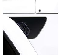 CKPEOR Autocollants en Vinyle pour grilles d'aération latérales, compatibles avec Jeep Wrangler JL JLU 2018-2025 et Gladiator JT 2020-2025, Noir Mat,Gris