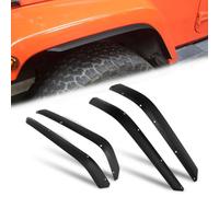 CKPEOR Garniture d'élargisseurs d'ailes Avant et arrière Compatible avec Les Protections d'extension illimitées Jeep Wrangler JK et JKU 2007-2018