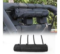 CKPEOR Organisateur de Sac de Rangement pour Arceau de sécurité Compatible avec Jeep Wrangler LJ TJ JK JL et Gladiator JT 1955-2023 avec Multi-Poches et Support de Kits d'outils