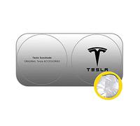 CKPEOR Pare-Brise Pare-Soleil, Pare-Soleil Pliable de fenêtre Avant de Voiture, Bloque Les Rayons ultraviolets pour Tesla Model 3 2018 2019 2020 Tesla Model S 2012-2020 Tesla Model Y 2020 2021