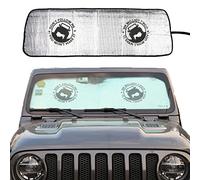 CKPEOR Pare-Brise Pare-Soleil Pare-Soleil Pliable pour Jeep Wrangler JL JLU 2018-2022, pour Jeep Gladiator JT 2020-2022