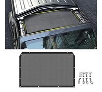 CKPEOR Pare-Soleil en Maille, écran Anti-UV pour Bikini, Pare-Soleil de Toit pour Jeep Wrangler JL JLU et Gladiator JT 2018-2022 offrant Une Protection Solaire,Noir