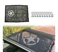 CKPEOR Pare-Soleil Top Mesh Bikini Top Net Cover Protection UV Durable pour Jeep Wrangler TJ YJ 1987-2006 Accessoires, Style 5 étoiles