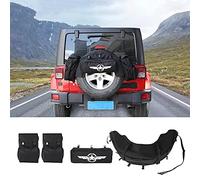 CKPEOR Sac De Rangement De Roue De Secours De Voiture, Conteneur D'organisateur d'Oxford Durable Multifonction Adapté À Jeep Wrangler TJ JK JKU JL JLU