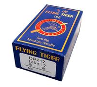 CKPSMS -100 FLYING TIGER 135X17 DPX17 SY3355 Compatible avec aiguilles industrielles de machine à pied (taille d'aiguille : DPX17 14/90)
