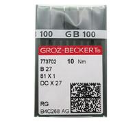 ckpsms Aiguille GROZ-BECKERT - 100pièce Aiguilles à Coudre industrielles Serger Overlock pour Beckter DCX27 DCX27 B27 (DCX27 10/70)