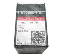 ckpsms GROZ-BECKERT Aiguilles - #DBx1 Groz Beckert 100PCS Aiguilles de Machine à Coudre Beckert DBX1 1738 16X257 (Groz Beckert DBX1 14/90)