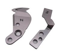 CKPSMS Marque - 1 jeu de lames mobiles et fixes #FX0227000000+FX02280000000. Compatible avec/remplacement pour machines à broder TMFX-II, TMFXV, TMEG-X, TMFXIII