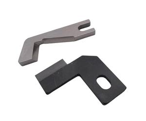 CKPSMS Marque - 1 jeu de lames supérieure et inférieure #5020700407+5020700406 compatible avec/remplacement pour surjeteuse BERNINA Brand L450 & L460 surjeteuse machines à coudre