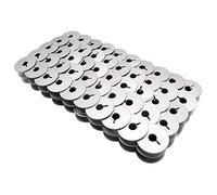 ckpsms Marque -#18034AS Bobines en Aluminium avec Fente Compatible avec/Remplacement pour Pfaff Marque Grand Quilter 18", Juki Marque TL-2200QVP Quilt Virtuoso Pro Longarm Quilter (100 PCS)