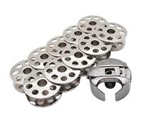 ckpsms Marque -1pièce Boîtier de canette et 10pièces canettes #BC-DBM (1) -NBL 1PCS +18034 10PCS Compatible avec/Remplacement pour Brother Marque DB2-B740 JUKI Marque DU-141H YAMATA Marque 5318