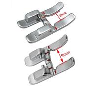 CKPSMS Marque -1SET # 93-036931-91+93-036933-91 Pied-de-biche à Bout Ouvert 6 MM et 9 MM avec IDT Compatible avec Machines à Coudre Pfaff (6 mm et 9 mm Pied à Bout Ouvert en métal à Point Satin)
