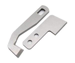 CKPSMS Marque -1SET Lame supérieure et lame inférieure #5020405237+5020405236 Compatible avec/remplacement pour machines à coudre Bernette Funlock B42 B44 B48