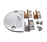 CKPSMS Marque-1set Plaque à Aiguille et Chien d'alimentation Compatible avec/Remplacement pour Juki Marque DDL-227/555/550/8500/9000 Singer Marque 195K 491D Consew Marque 30 Brother Marque DB2-B745