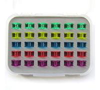 ckpsms Marque - # 2518P SA156 X52800150 BOBINES Plastiques ADAPTÉES pour Brother Viking Singer Class 15 (2518P 30PCS Color+Box)