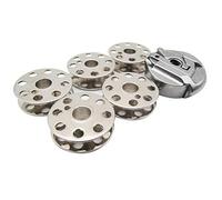 ckpsms Marque - Boîtier de canette 1 pièces # 45751(Pas 45750) + Bobine 5pièces # 45785 Compatible avec/Remplacement pour Singer Marque Plume 221 222 301 (1PCS Bobbin Case and 5PCS Bobbins)