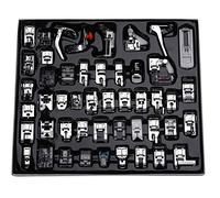 ckpsms Marque -# KP-19016 48PCS Ensemble de Pieds-de-biche pour Machine à Coudre Domestique Compatible avec Les Machines à Coudre à Tige Basse de Marque Brother Marque Babylock Marque Singer (48PCS)