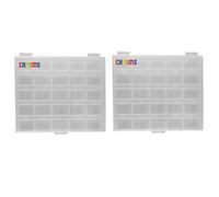 ckpsms Marque -# LBBX-25 2pièce 25Holds boîte en Plastique Transparent de canette Universelle Compatible avec Janome,Elna, Kenmore,Bernina,Singer,Brother