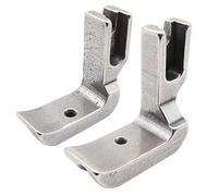 CKPSMS Marque-#P69L+P69R Pied Passepoil Droit + Gauche Compatible avec/Remplacement pour Marque Juki Marque Brother Marque Singer Marque Consew Machines industrielles à Aiguille Unique (1/8)