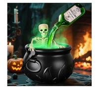 CKQshenKouyicKQ Bol Magique Noir for Halloween, Bouteille Flottante, for intérieur, Maison, Bar, fête Magique, Horreur, fantôme, Accessoires de décoration d'halloween(with Skeleton-20cm)