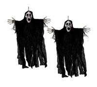 CKQshenKouyicKQ Ornement fantôme Suspendu, Ornement d'atmosphère de pièce secrète, décoration fantôme Suspendue effrayante d'halloween for Maison hantée for Porche(B)