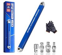 CKryzillix 2026 Nouvelle clé d'extension décalée PRO, clé d'extension à décalage zéro Pro, avec adaptateurs à entraînement carré 1/2", 1/4" et 3/8", outil d'extension de clé(1pc)