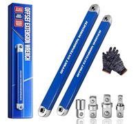 CKryzillix 2026 Nouvelle clé d'extension décalée PRO, clé d'extension à décalage zéro Pro, avec adaptateurs à entraînement carré 1/2", 1/4" et 3/8", outil d'extension de clé(2pcs)