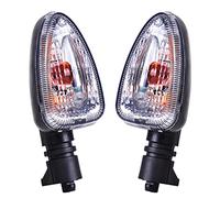 CKryzillix Clignotant LED Moto, Clignotant Moto 1Pair Moto Clear Turn Turn Signal Indicateur Lampe D'éclairage Utilisation Adaptée pour BMW