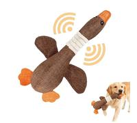 CKryzillix Robust Duck-Designed for Heavy Chewers, 2026 New Indestructible Goose Dog Toy with Long-Lasting Stitching, Extremely Durable Rubber Duck Dogs(1pcs-Brown)