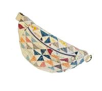 CKryzillix Sac à bandoulière matelassé patchwork d'inspiration vintage, sacs à main sacoche avec sangle réglable(E)