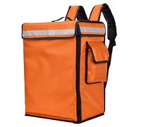 CKryzillix Sac à Pizzas,Sac Livraison Pizza 42L Grands Sacs de Refroidisseur Cake Cake Boîte à emporter Congélateur Sac à Dos Restauration Rapide Pizza Livraison Incubateur Sacs de Glace(Orange)