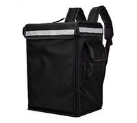CKryzillix Sac à Pizzas,Sac Livraison Pizza 42L Grands Sacs de Refroidisseur Cake Cake Boîte à emporter Congélateur Sac à Dos Restauration Rapide Pizza Livraison Incubateur Sacs de Glace(Black)