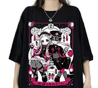 CKurityn Harajuku T-Shirt Horreur Comics Toilette Lié Hanako Kun T-Shirt Gothique Dessin Animé Anime Imprimer Style Japonais T-Shirts Top Femmes