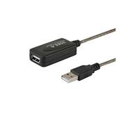 Savio Câble USB CL-130 actif Mâle/Femelle 10 m Noir