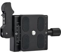 CL-50LS Fixation rapide, aluminium, levier réglable, 1/4" & 3/8", compatible avec Arca Swiss